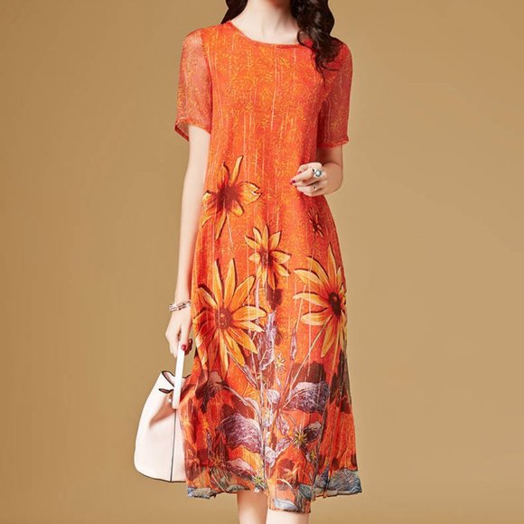 Loose frock dress M L XL 2XL 3XL - Picture 1 of 5